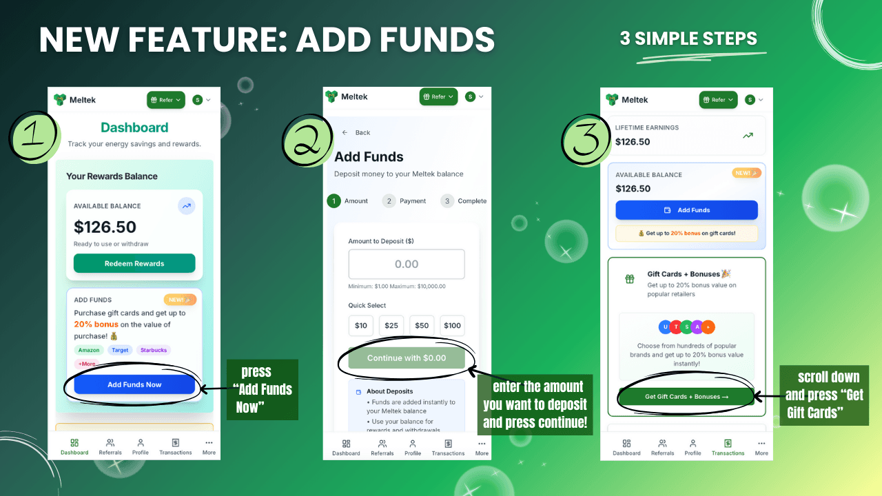 3 Simple Steps: Add Funds, Choose Gift Card, Get Instant Delivery